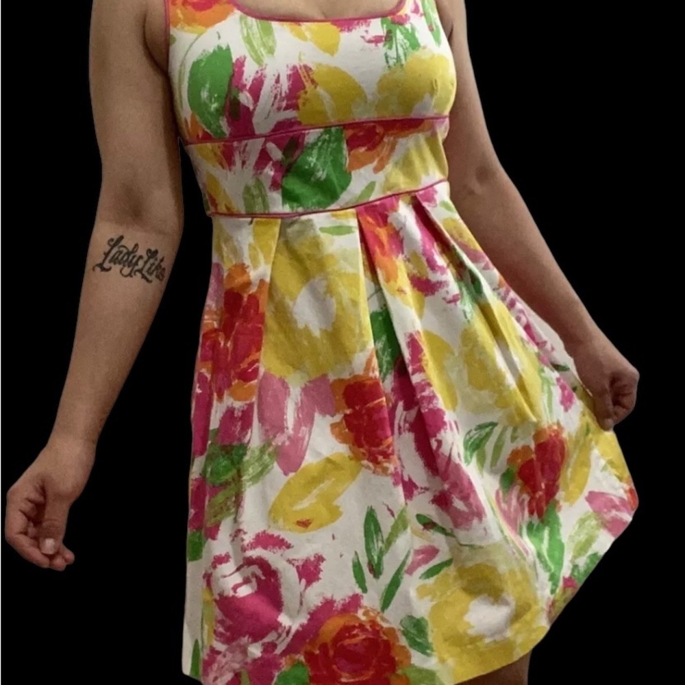 Alyn Paige Fit & Flare Floral Sun Dress